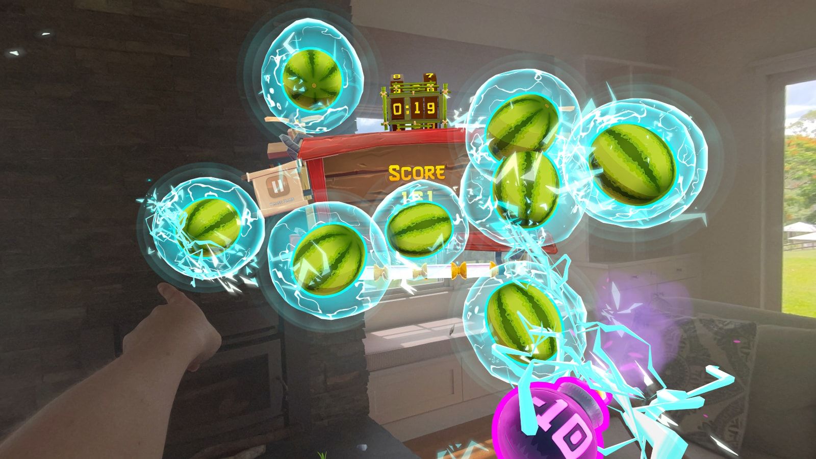 super fruit ninja vision pro pasteque